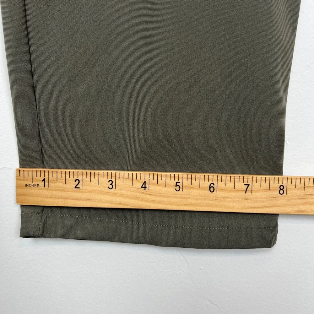 SKYR Tricot Dynasty Slim Fit Pant Olive Green Polyester Spandex Size 36x32